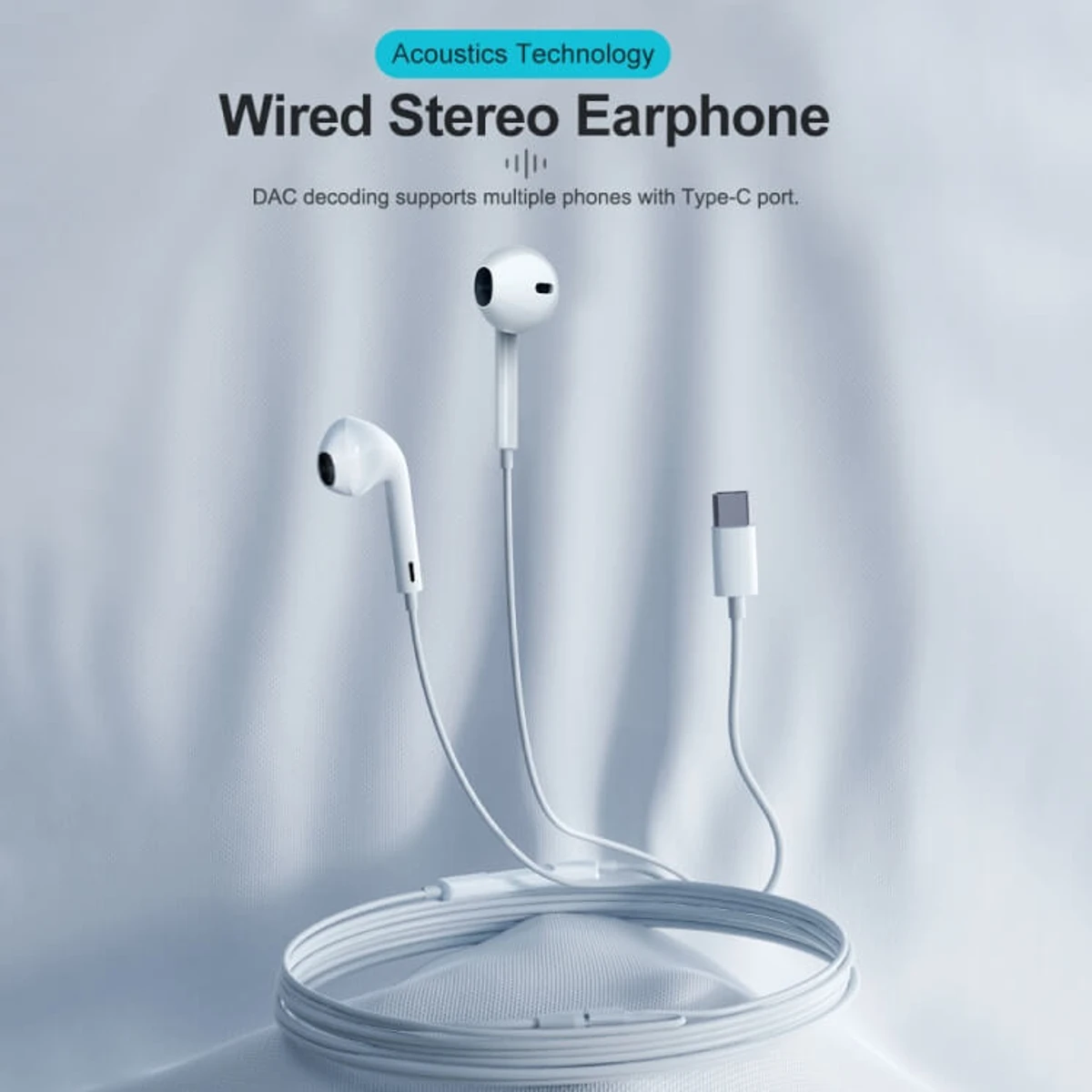 ROCK Space ES08 Type-C In-ear Wired Stereo Earphone