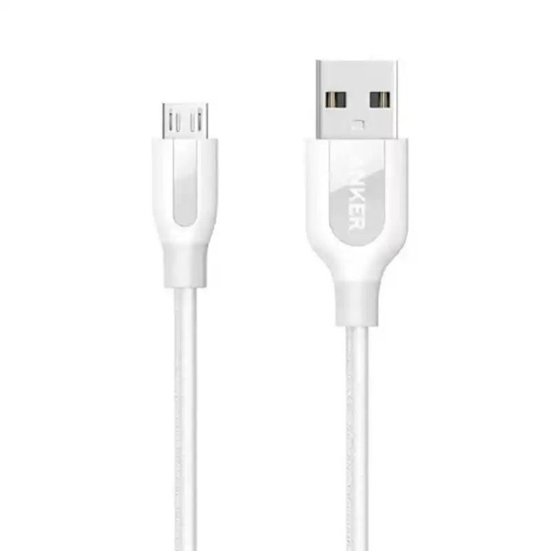 Anker PowerLine Micro USB 3ft Durable Charging Cable-white