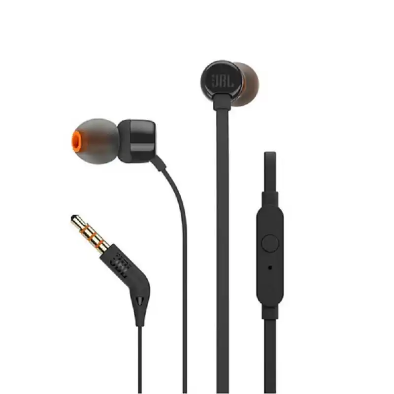 JBL TUNE 110 In-Ear Headphones – Black