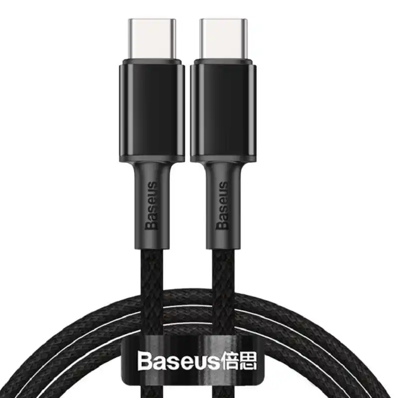 Baseus High Density Braided Fast Charging Data Cable 1M Type-C To Type-C 100W (CATGD-01)