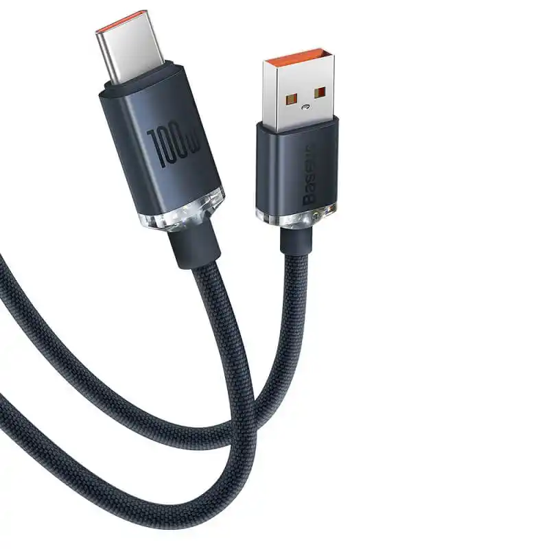 Baseus USB to Type-C Crystal Shine Series Fast Charging Data Cable100W 2M
