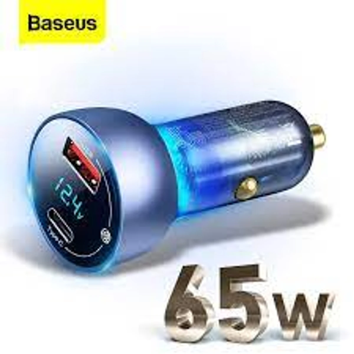 Baseus Particular Digital Display QC+PPS Dual Quick Charger Car Charger 65W