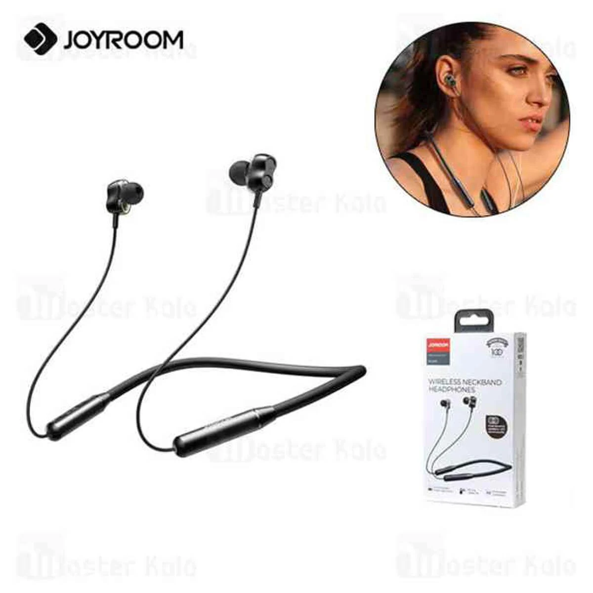 JOYROOM JR-DY01 Neckband Wireless Bluetooth Magnetic Dual Dynamic Earphone