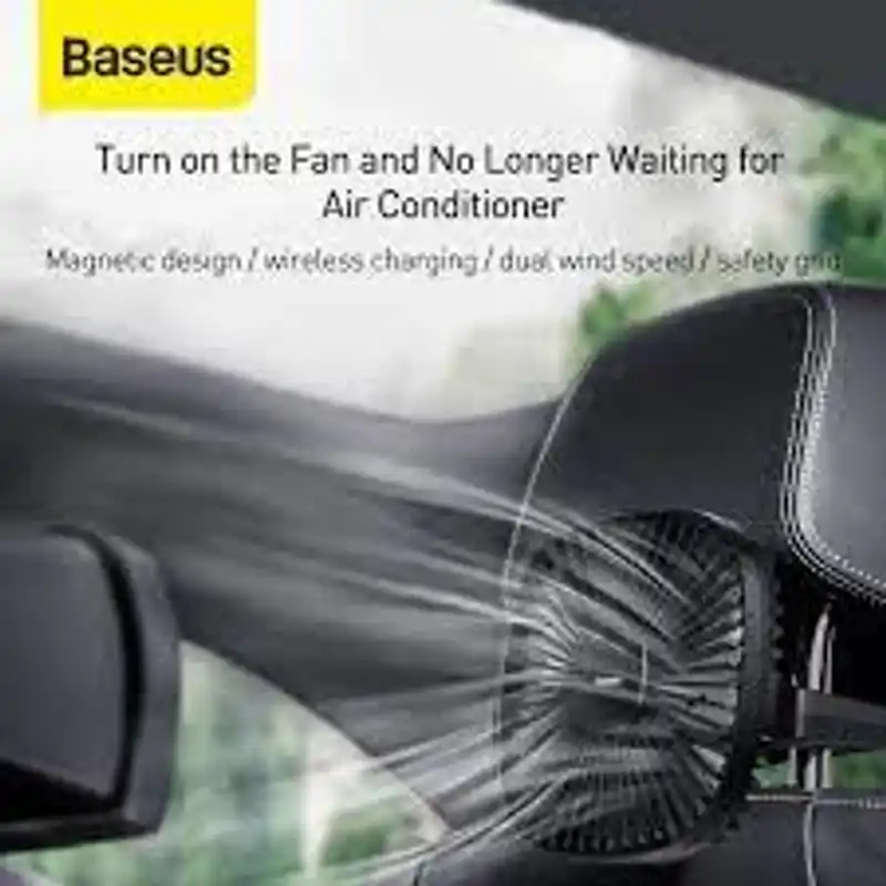 Baseus Magnetic Car Fan Cooler Car 360 Degree Rotating Silent Cooling Fan