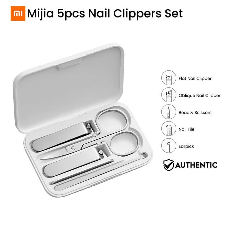 Xiaomi Mijia Stainless Steel Nail Clippers 5pcs Set